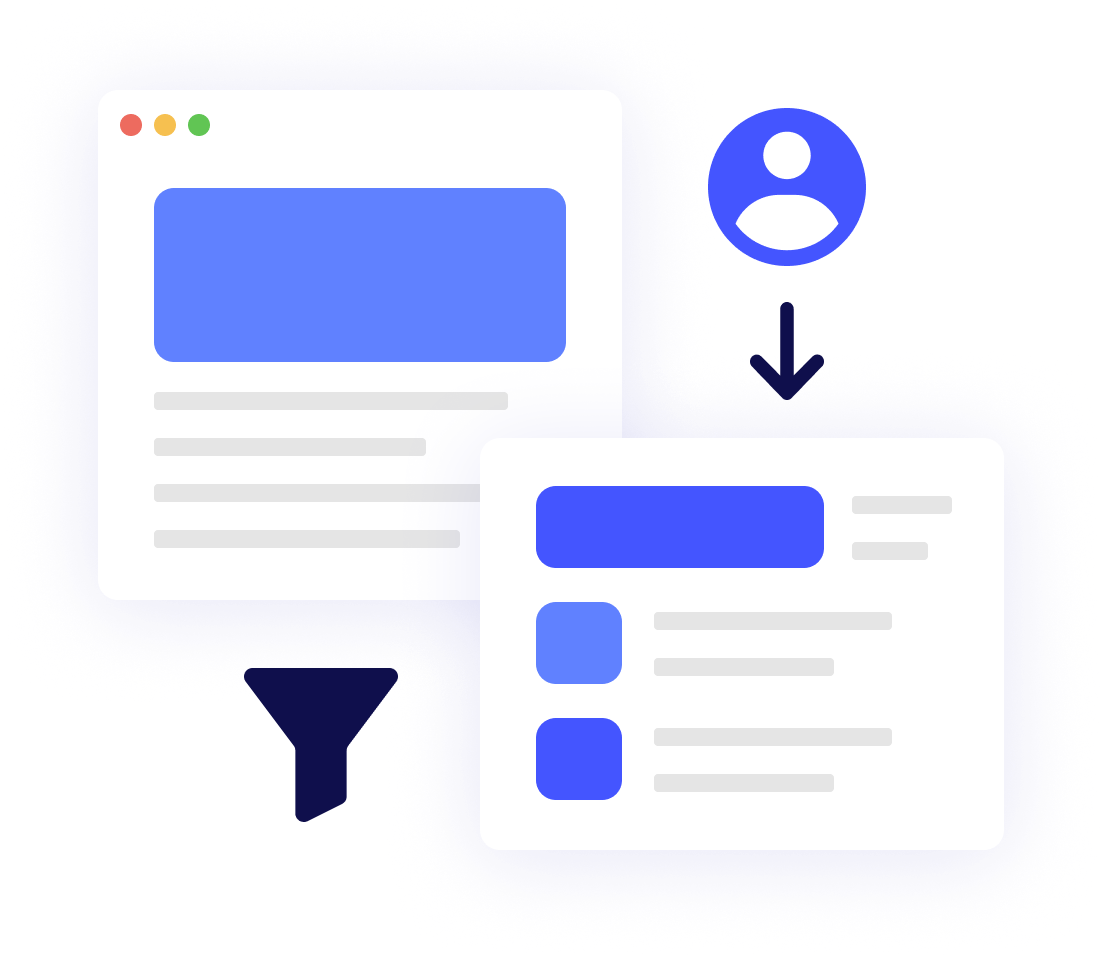 Segmentação de leads com base em comportamento e interesse do usuário.