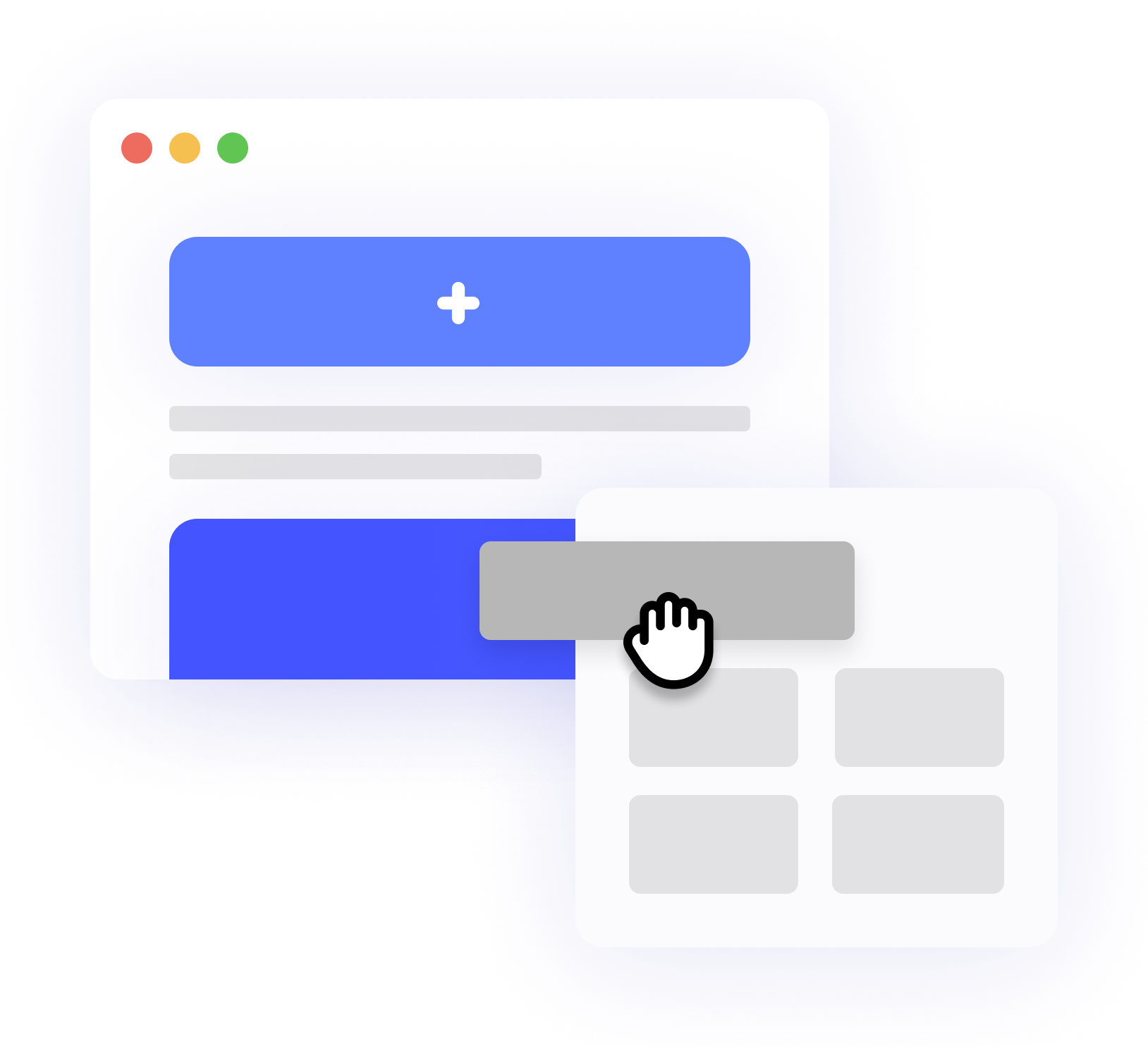 Construtor de landing pages com editor visual e design por arrastar e soltar.