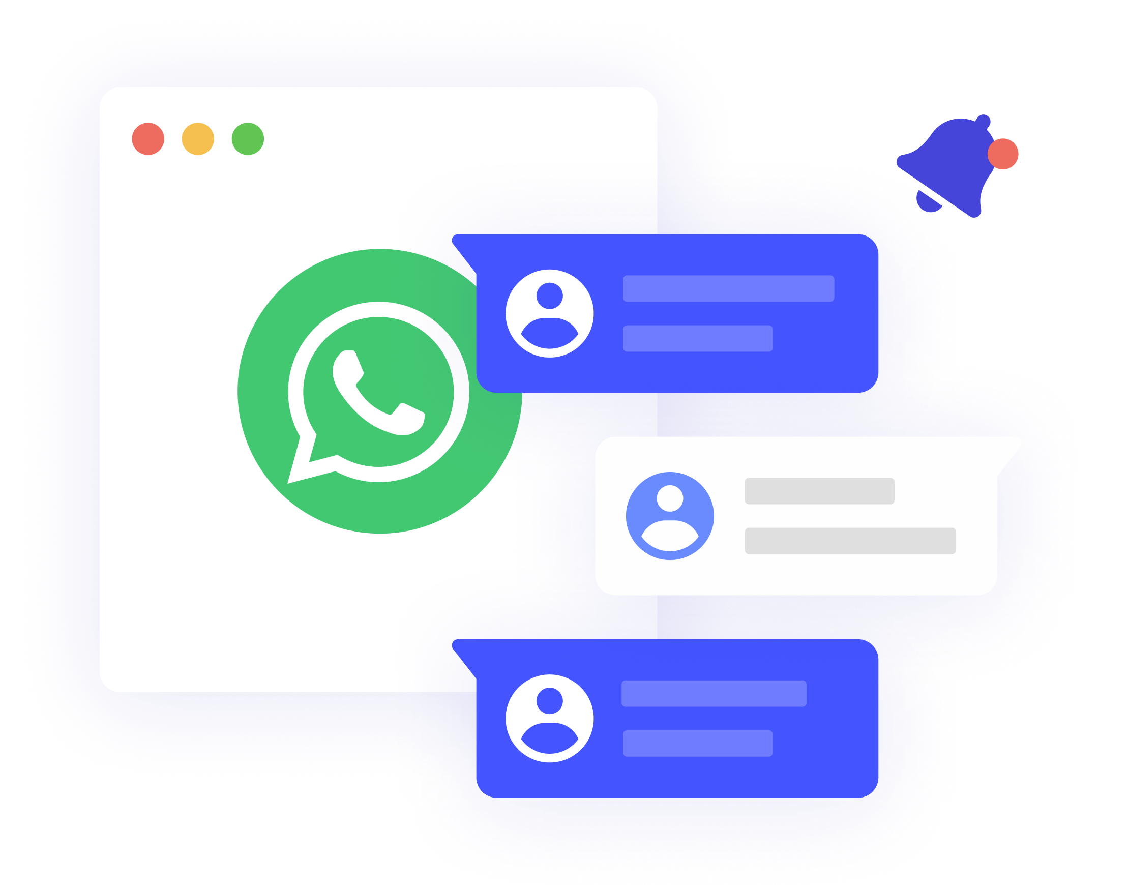 Integração com WhatsApp para envio de mensagens automáticas e comunicação com leads.